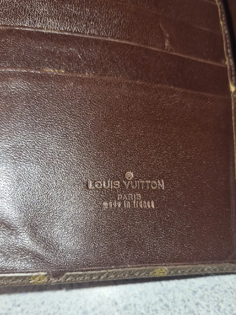 Louis Vuitton Monogram Fold-Over Wallet in Brown and Tan